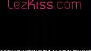 Sexy Lesbians Sensual Kissing