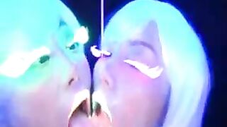 Japanese Flouroscent Kissing