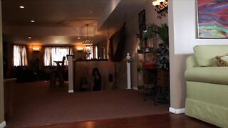 A gorgeous Brunette with a Sexy cougar. 