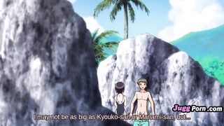 Sex on the beach without a condom - UNCENSORED HENTAI