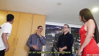 I FUCK MY STEPSON AND HIS FRIEND WHILE THEY WATCH MY HOUSE