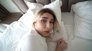 Step sister dreams of step brother's cock and has an orgasm as he cums inside