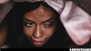 Cute Ebony Girl Gets Trappet In Magic Carpet - Canela Skin Hentai Anime Bunny Girl Creampie Ahegao