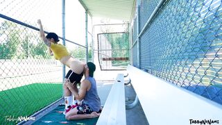 Pornhub Model Fucks in Public Dugout - Blowjob, Rimjob, Cumkiss - TabbyNoName