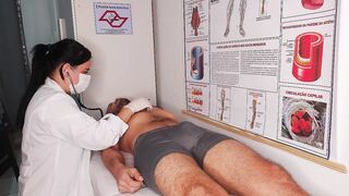 Oops... my dick went up in front of the nurse