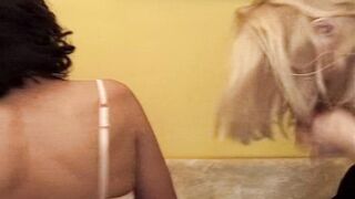 Blonde French MILF fucked hard by horny shemale