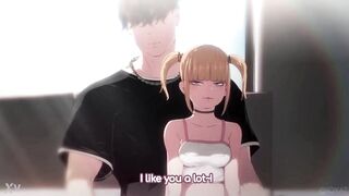 [IOXAT] Short slut seduces a man on the train