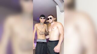 I GAVE MY HARD DICK WHILE MY HOT PARTNER'S WHITE COCK WAS IN MY ASS