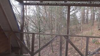 Gifted slut Black Lynn loves risky public quickies and cum on her ass