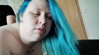 Horny slut gets banged in mouth and vagina