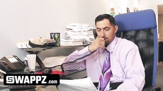 Office Swap: Horny Stepdads Trade Teeny Stepdaughters
