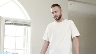 FAMILYXXX - Big Ass Spicy Stepmom Caught Masturbating and Wants To Fuck Stepson's Big Cock