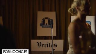 In the toilet of the strip club