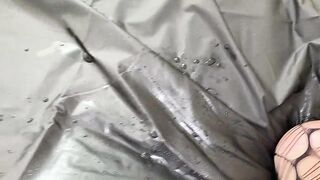 Fisting in pussy and big cock in anal, squirt orgasm. Amateur anal hairy pussy orgasms from a dick in her ass. Mature woman in beautiful lingerie mesh stockings.