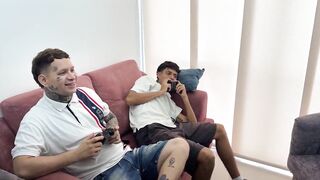 My husband takes a break and the visitor fucks me very well.