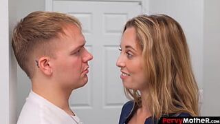 Peeper Stepmom Spies her Stepson with his Step Aunt
