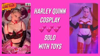 HARLEY loves HARLEY????Ava Crush as Harley Quinn Cosplay-Solo Fuck