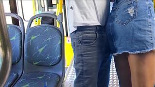 Student humped and fucked on the bus in public!