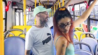 Student humped and fucked on the bus in public!