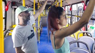 Student humped and fucked on the bus in public!