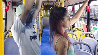 Student humped and fucked on the bus in public!