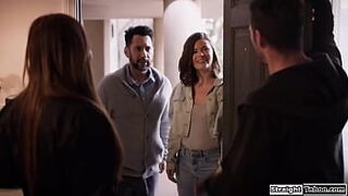 Petite asian Nicole Doshi and Tommy Pistol see their loved ones cheating on them.The only way now is to cheat as well.The busty babe deepthroats cock