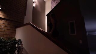 Burglar breaks into the house of a stunning milf with a perfect body and they end up fucking