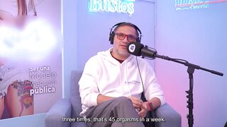 Ecuadorian Paola Rivera masturbates more than 15 times a week for her fans - BIGTITS-FUCKMACHINE on Juan Bustos Podcast