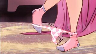 He took the hottie's panties to smell and got excited!