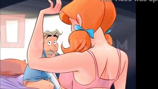 He took the hottie's panties to smell and got excited!