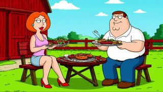 Married Housewife Slut Was Fucked in a Dirty Barn While Her Cuckold Husband Was Cooking a Barbecue. Cartoon Parody. Toons