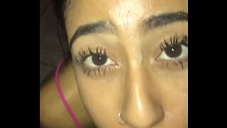 He humiliated this bitch, she deserves it, she's stupid