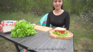 Hungry Stranger Provides His Dick in Exchange for a Sandwich - POV