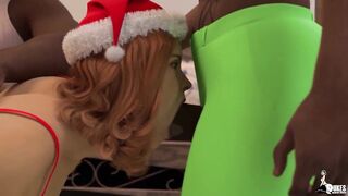 Thick wife Mrs Keagan gangbanged for Christmas