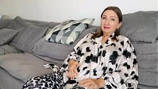 Mature stepmom caught watching porn. Amazing is nearby.