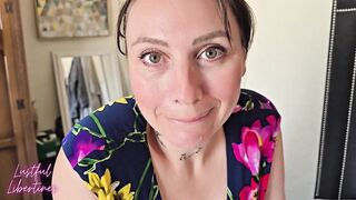 Stepsister teased me in to getting hard for her at the family get together