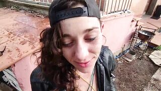 krizia tzunami have a big squirt in outdoor