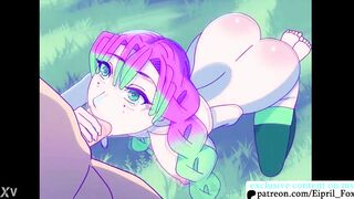 Mitsuri x Iguwo from the Demon Slayer Uncensored Hentai Porn