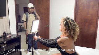 Carla Morelli gets caught filming herself and rides DanyelMast’s big cock in deep doggy and wild cow