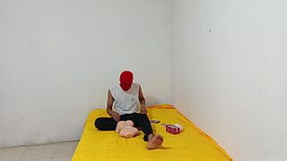 My best friend brought me a torso to masturbate my flaccid penis. My best friend is a slut who wants me to masturbate every day.