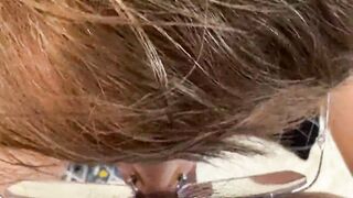 Mature GILF Stella Gets a Pantyhose Me Tryout Headjob POV