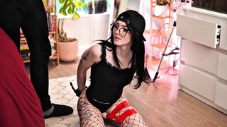 Real couple in love BDSM birthday sex (bondage, spanking, cumshot, more!)