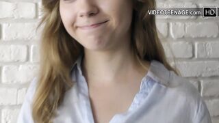 lovely 18 years old girl first porn casting