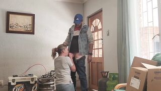 Watching how random pizza guy fuck my wife in the ass