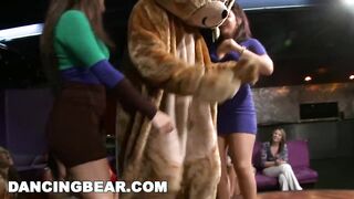 DANCING BEAR - Insane CFNM Party With Crazy, Wild Women Going Hard