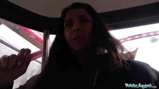 Public Agent Hot creampie climax after outdoor steamy sex session