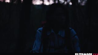 Lost in the Woods - Veronica Leal grows Futa Cock From Native Shemale Ghost and Face Fucks Vale Nappi