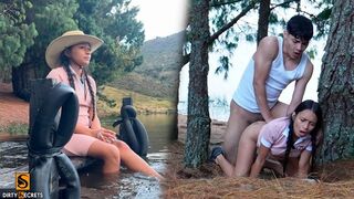 LIL TIMY FUCKS ME IN THE MIDDLE OF THE FOREST