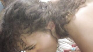 Stepfather RAY BLACK Stretches out his Stepdaughter and her lovely friend together.