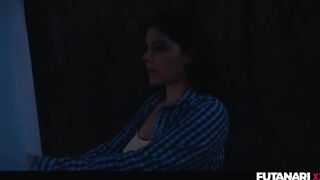 Lost in the Woods - Veronica Leal grows Futa Cock From Native Shemale Ghost and Facefucks Vale Nappi